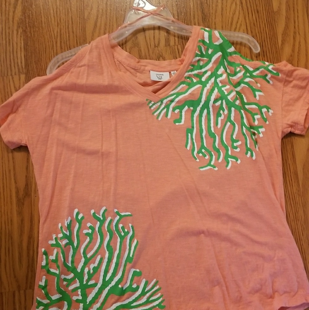 Crown and ivy off shoulder top